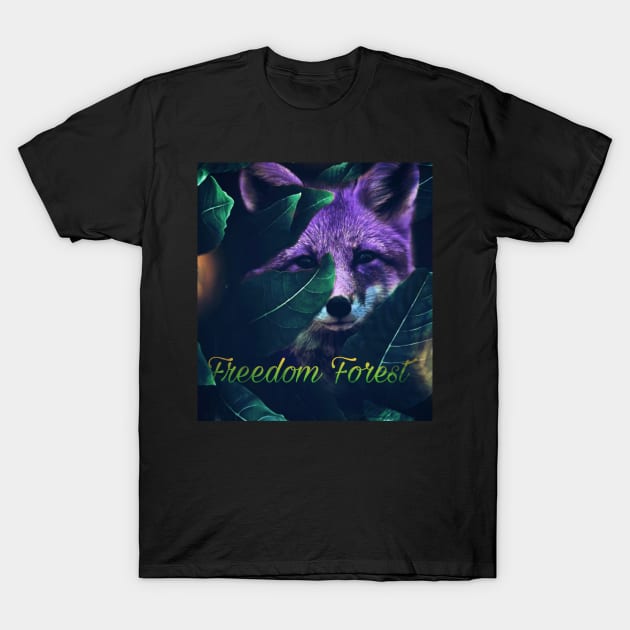 Freedom Forest Fox T-Shirt by __Døra__